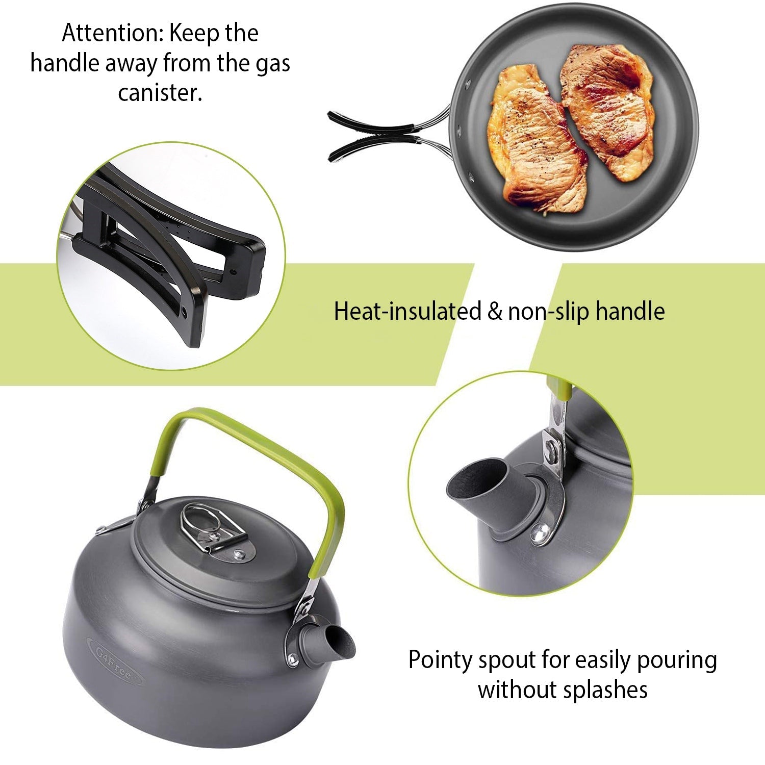 12-Piece Camping Cookware Set – Aluminum Pot & Stove Kit with Utensils