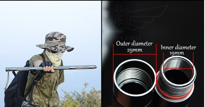 Tactical Hiking Walking Stick – Multifunctional Alpenstock