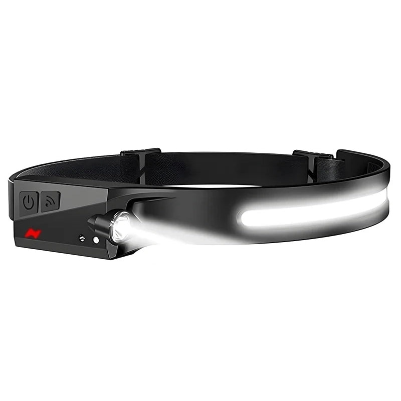 USB Rechargeable LED Headlamp – Waterproof Motion Sensor Camping Light