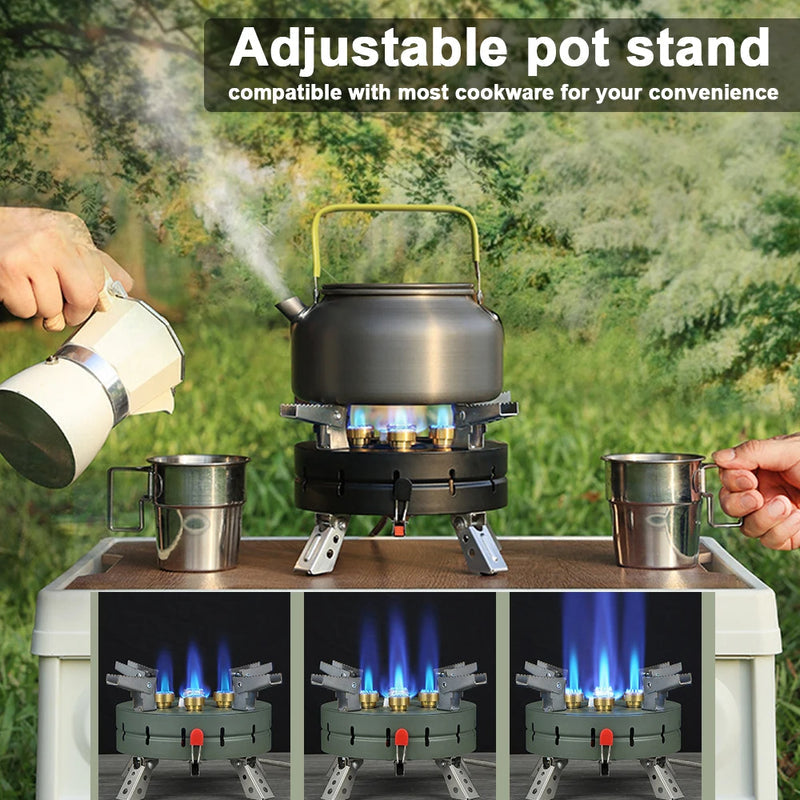 Portable Camping Gas Stove – High-Power Foldable Ignition Burner
