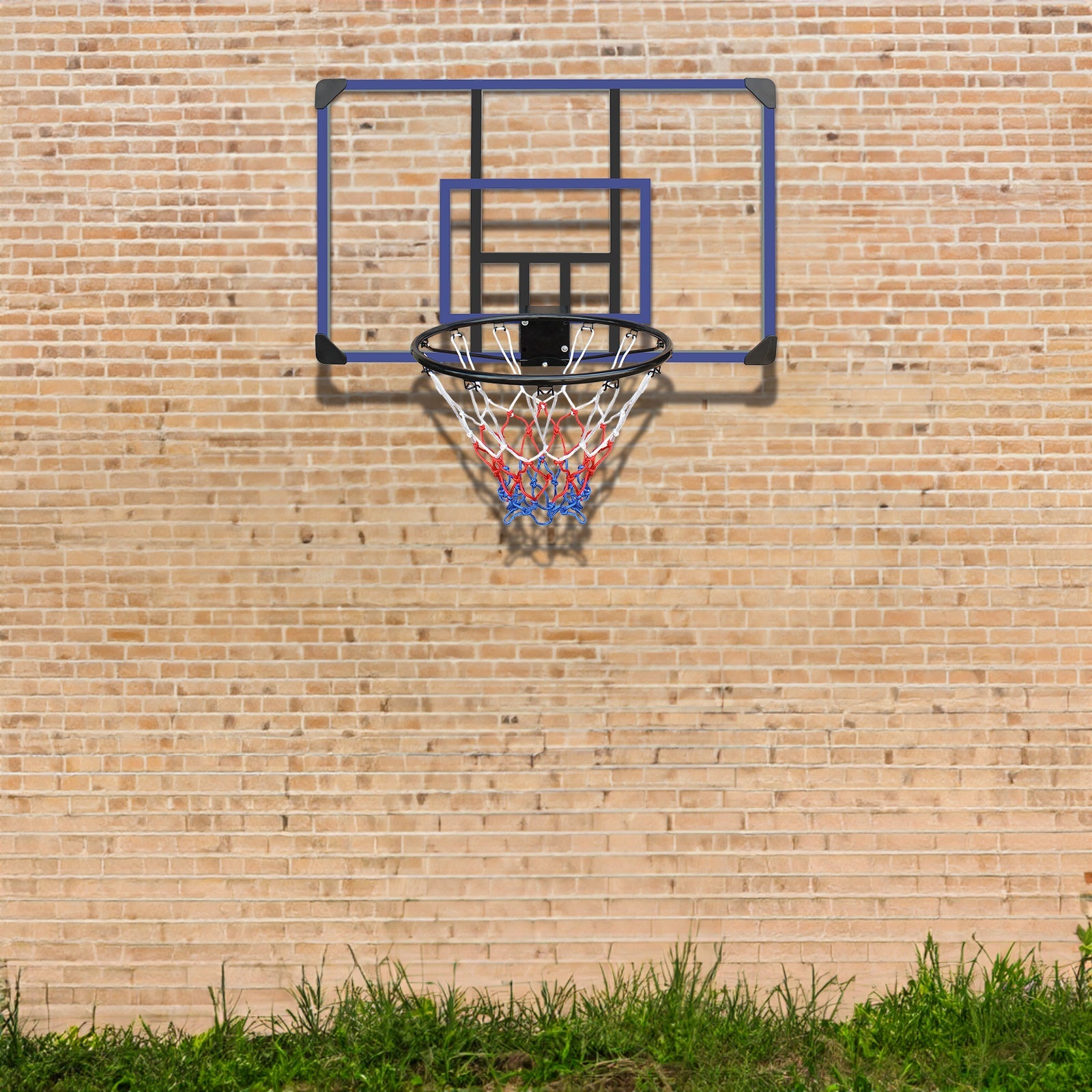 Wall-Mounted Foldable Basketball Hoop – 45x29” Shatterproof Backboard