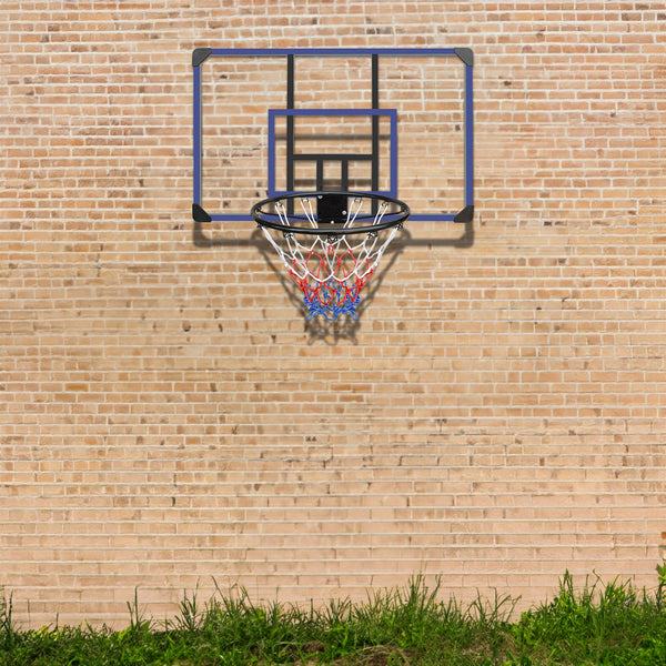 Wall-Mounted Foldable Basketball Hoop – 45x29” Shatterproof Backboard