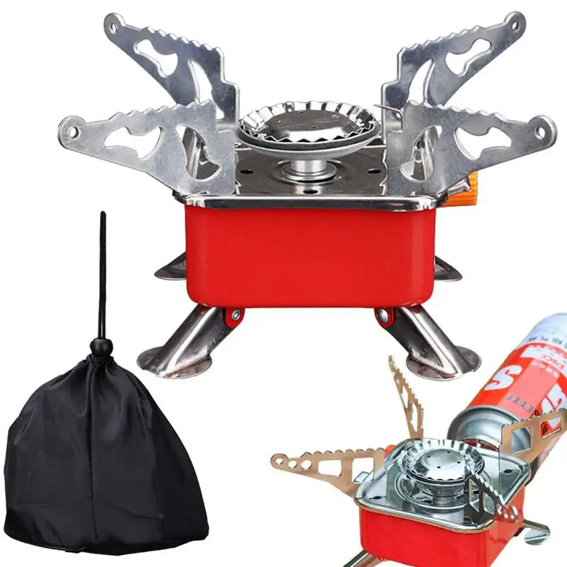 Foldable Windproof Camping Gas Stove – Portable Backpacking Burner