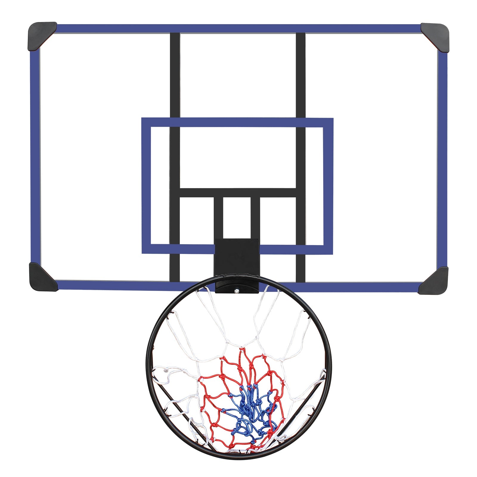 Wall-Mounted Foldable Basketball Hoop – 45x29” Shatterproof Backboard