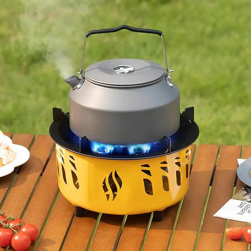 7-Core Camping Gas Burner – Portable Cassette Stove with Carry Bag