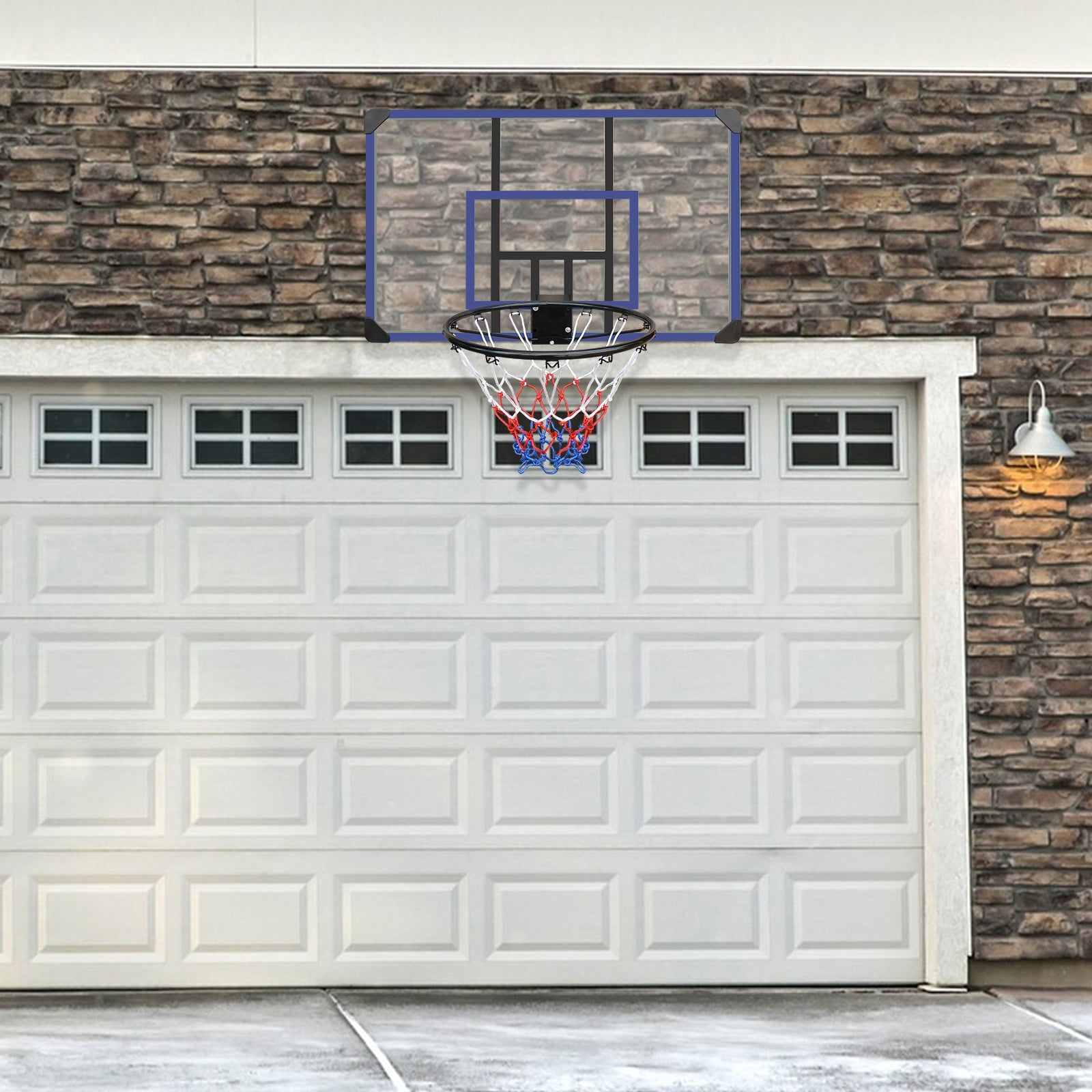 Wall-Mounted Foldable Basketball Hoop – 45x29” Shatterproof Backboard