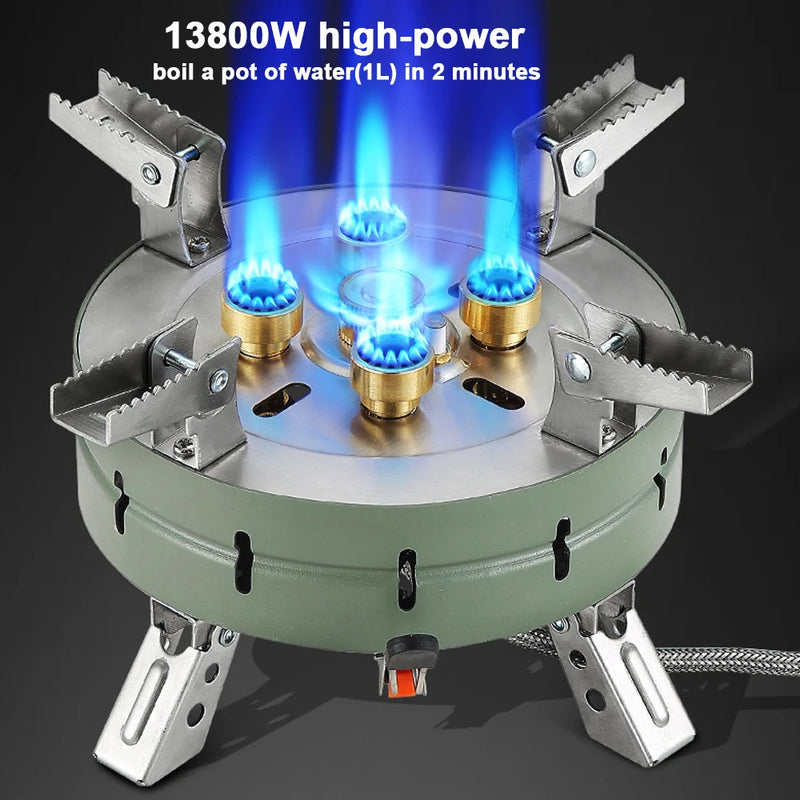 Portable Camping Gas Stove – High-Power Foldable Ignition Burner