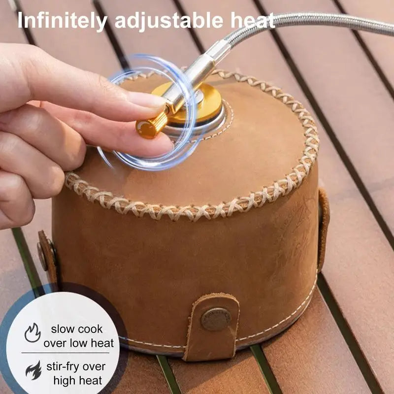 7-Core Camping Gas Burner – Portable Cassette Stove with Carry Bag