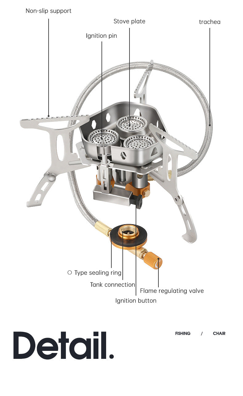 Portable Camping Gas Stove – Compact Outdoor Hiking Burner
