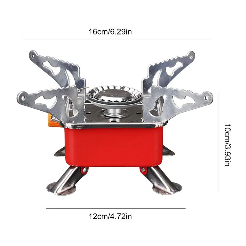 Foldable Windproof Camping Gas Stove – Portable Backpacking Burner
