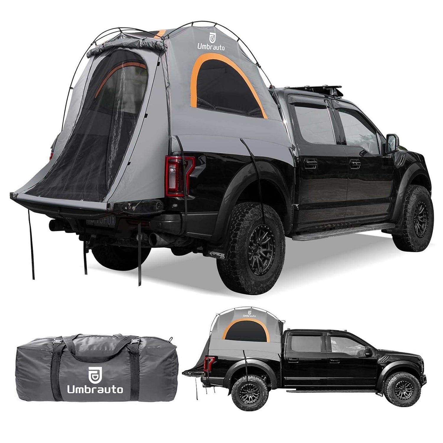 Umbrauto Truck Bed Tent – 2-Person Waterproof Pickup Camping Tent (6.4–6.7FT)