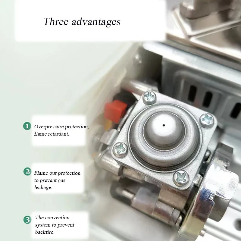 Mini Portable Gas Stove – 3.5KW Stainless Steel Camping Cooktop