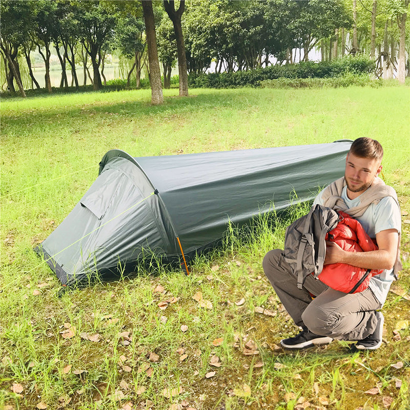 Lightweight Single-Person Camping Tent – Hiking & Travel Gear