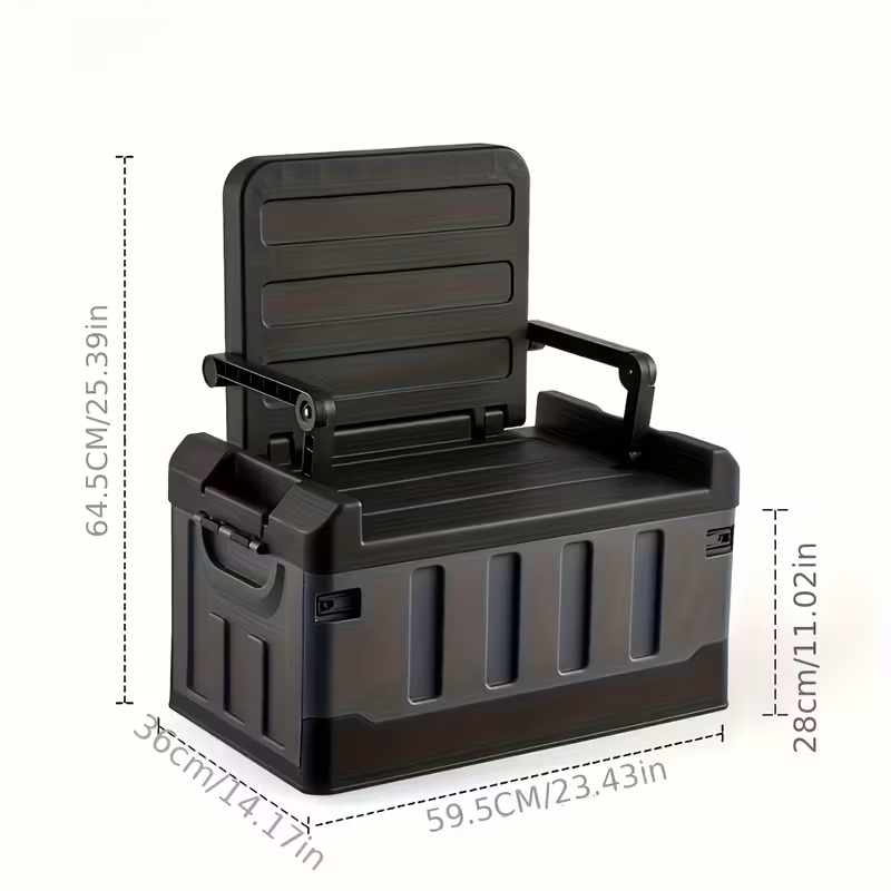 Foldable Camping Stool with Backrest – Portable Fishing Chair