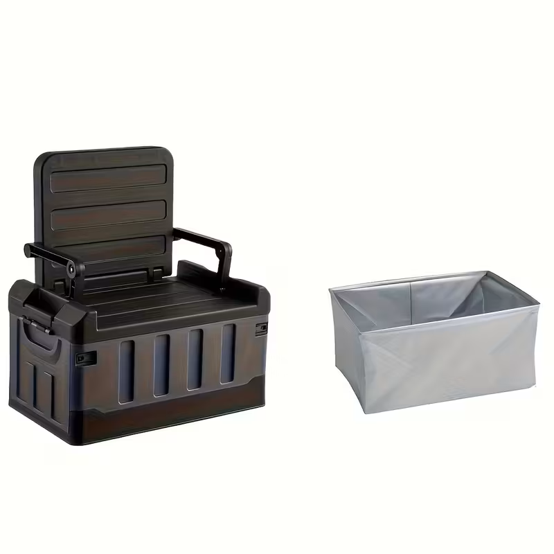 Foldable Camping Stool with Backrest – Portable Fishing Chair