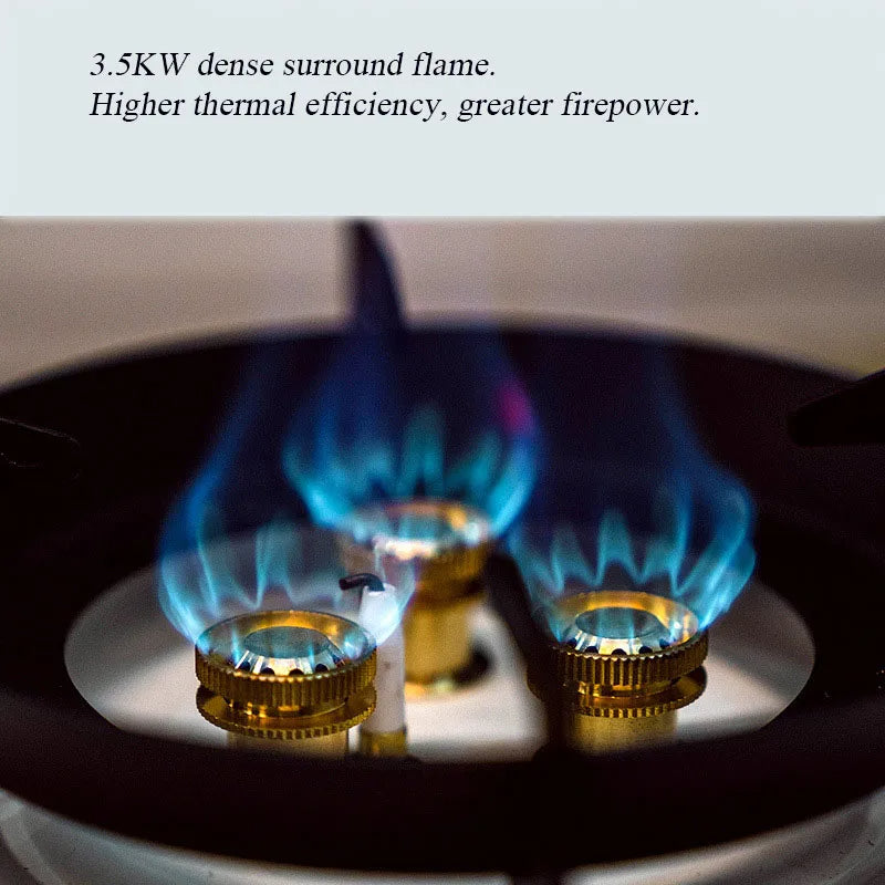 Mini Portable Gas Stove – 3.5KW Stainless Steel Camping Cooktop