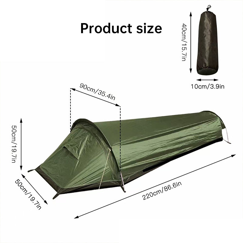 Lightweight Single-Person Camping Tent – Hiking & Travel Gear