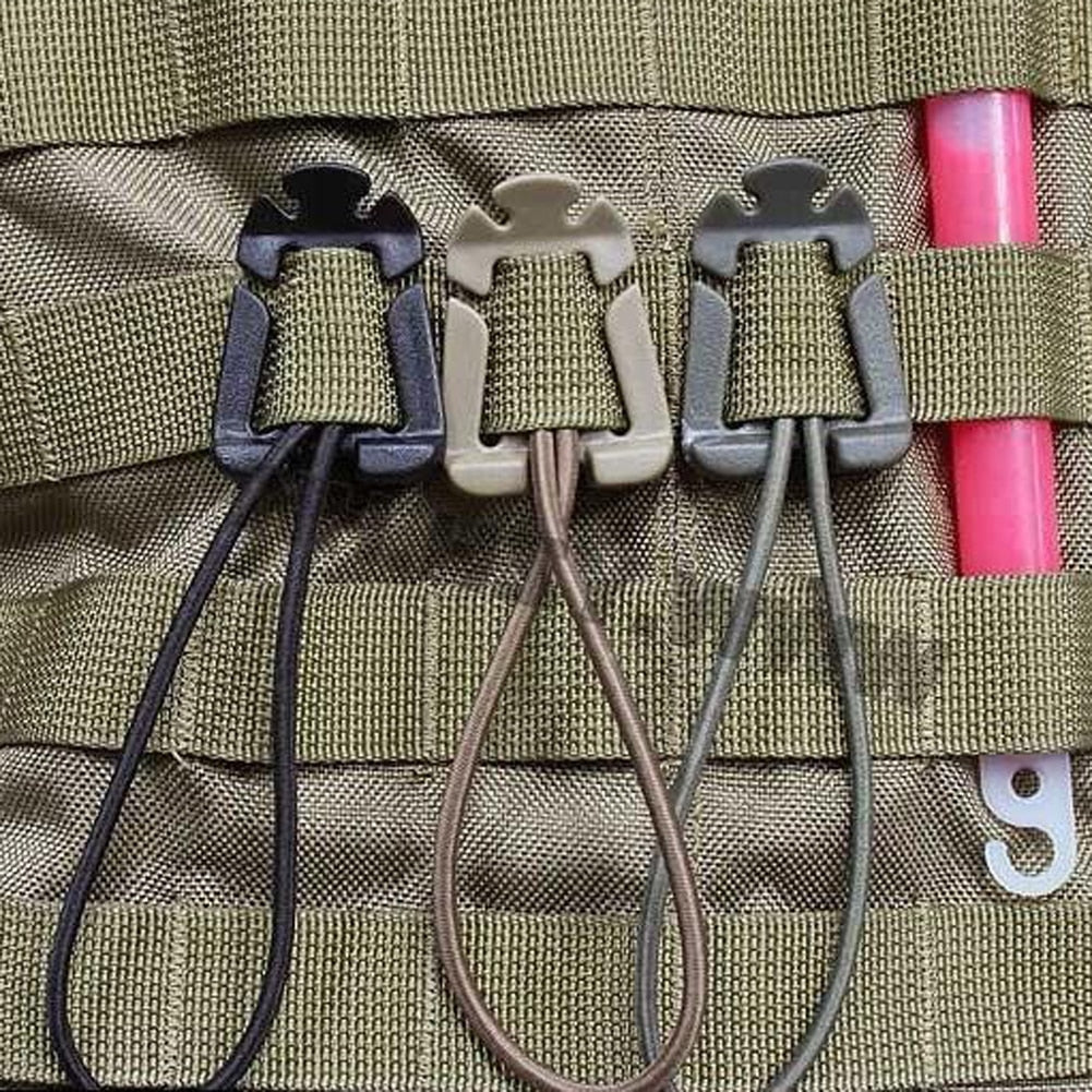 MOLLE Backpack Buckle Carabiner Clips – Nylon EDC Gear Hooks (1/2/5Pcs)