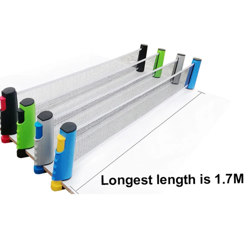 Portable Table Tennis Set – 1.7M Retractable Net for Training