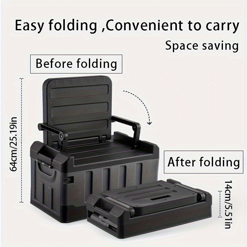Foldable Camping Stool with Backrest – Portable Fishing Chair