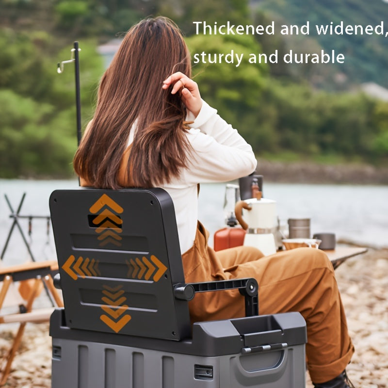Foldable Camping Stool with Backrest – Portable Fishing Chair