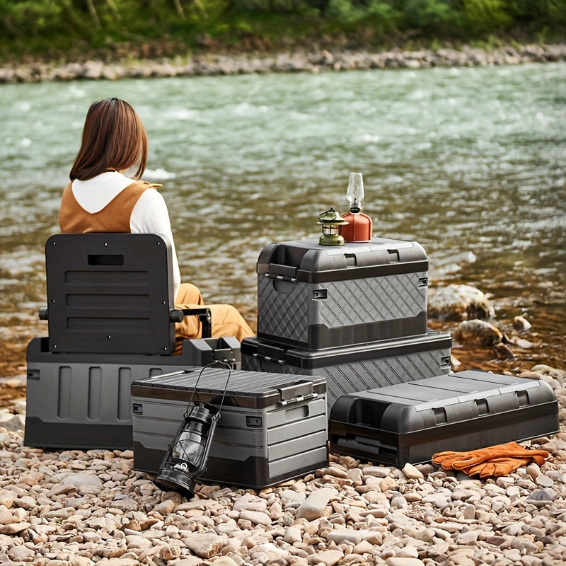 Foldable Camping Stool with Backrest – Portable Fishing Chair