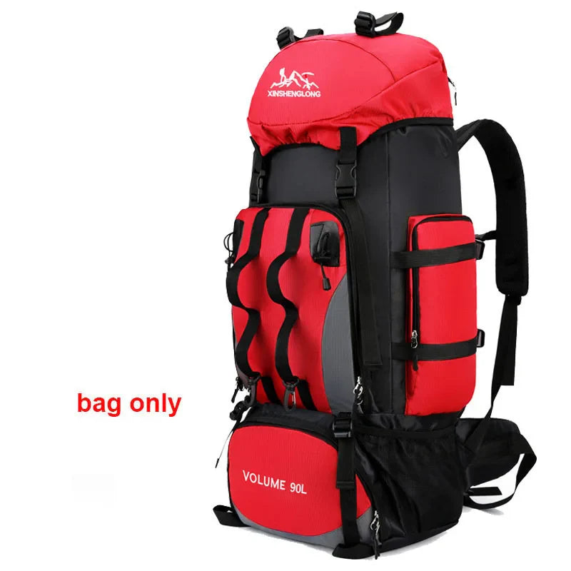 90L Waterproof Hiking Backpack – Large Capacity Trekking Rucksack