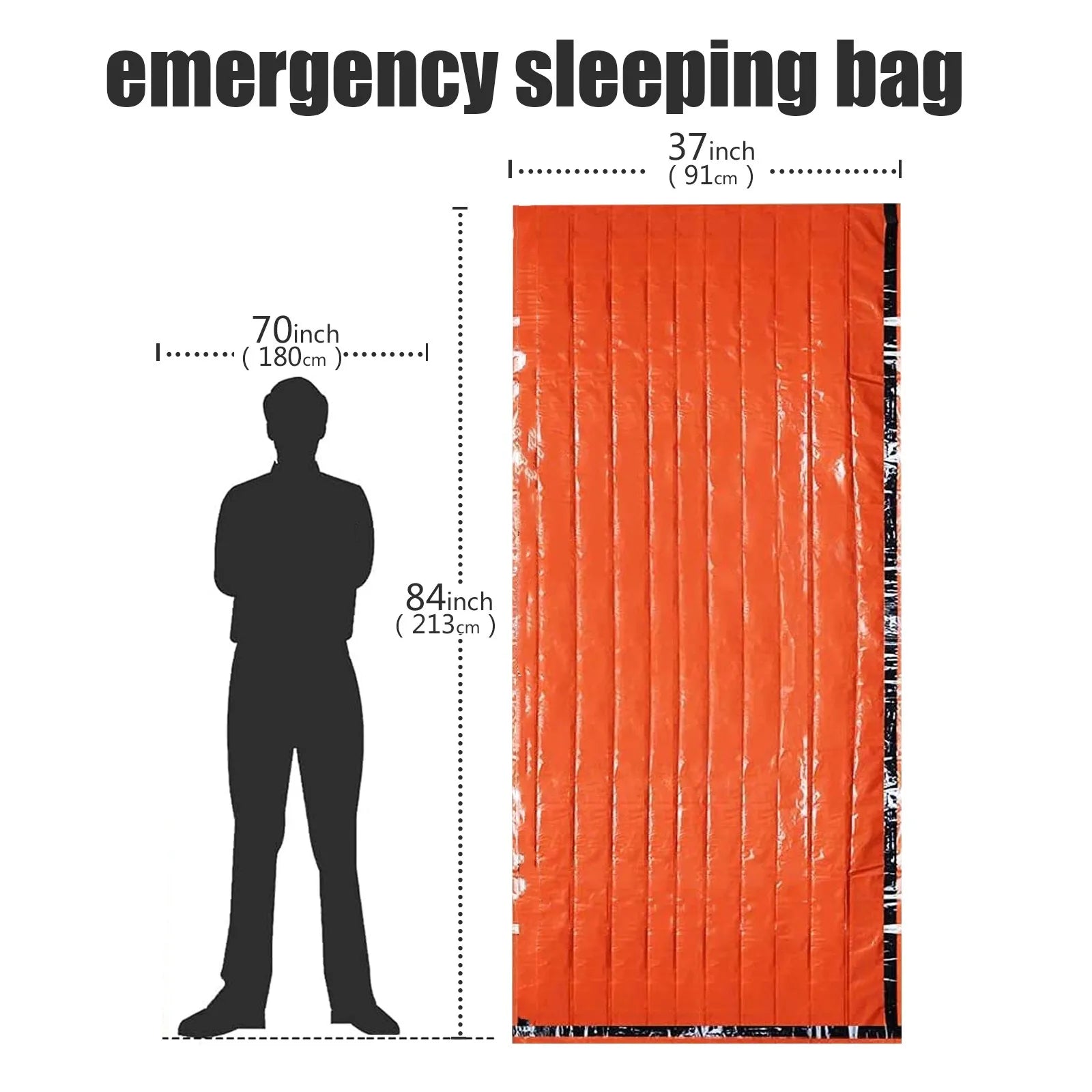Emergency Survival Sleeping Bag – Waterproof Mylar Thermal Blanket