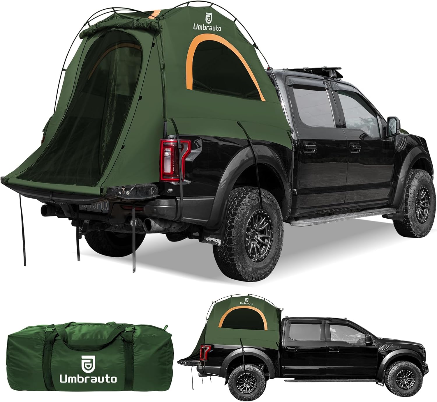 Umbrauto Truck Bed Tent – 2-Person Waterproof Pickup Camping Tent (6.4–6.7FT)