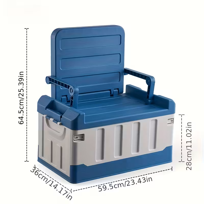 Foldable Camping Stool with Backrest – Portable Fishing Chair