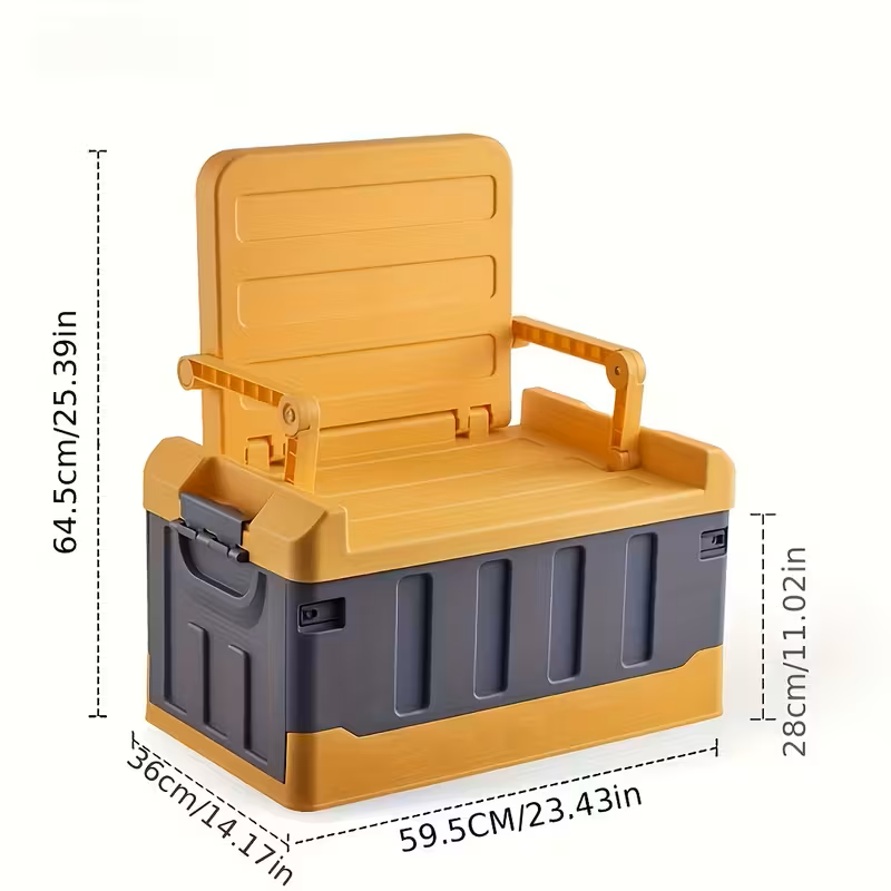 Foldable Camping Stool with Backrest – Portable Fishing Chair