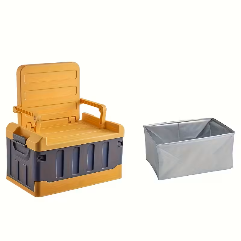Foldable Camping Stool with Backrest – Portable Fishing Chair