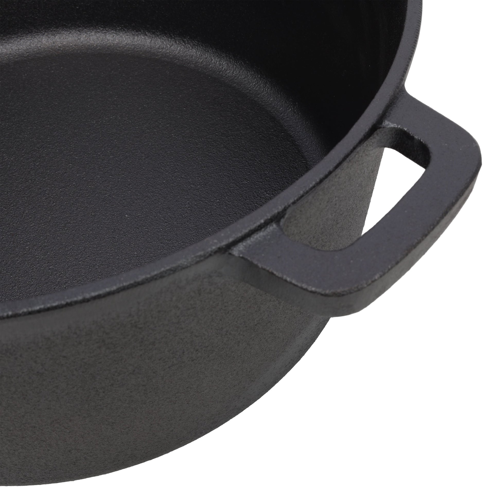 2-in-1 Cast Iron Dutch Oven – Pre-Seasoned 5QT Camping Pot with Rack