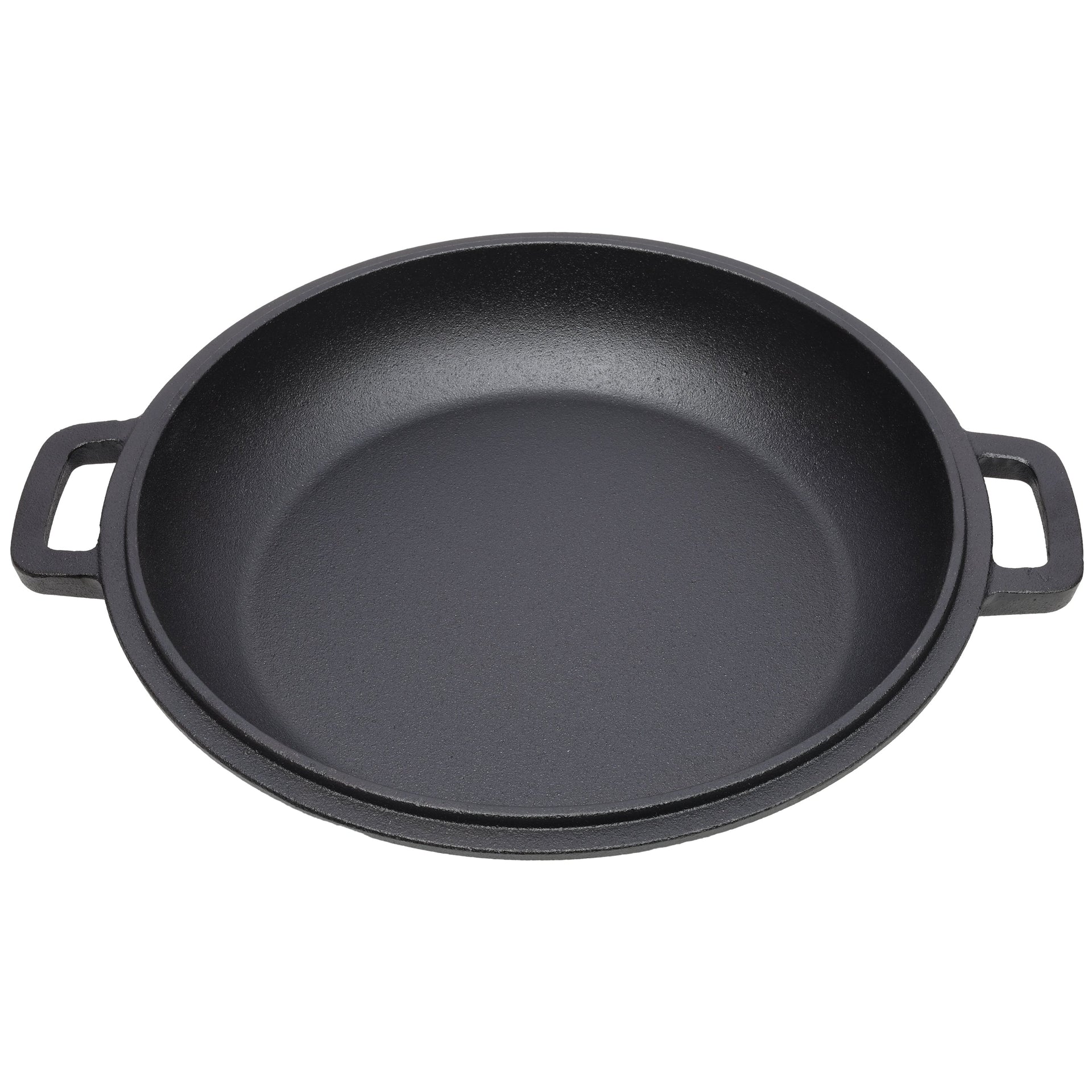 2-in-1 Cast Iron Dutch Oven – Pre-Seasoned 5QT Camping Pot with Rack