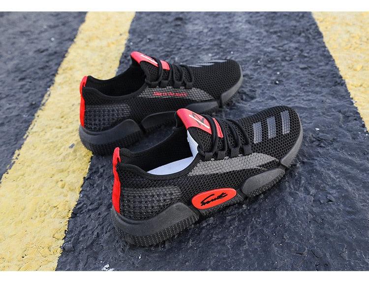 Men’s Lightweight Slip-On Running Shoes – Breathable Summer Athletic Sneakers