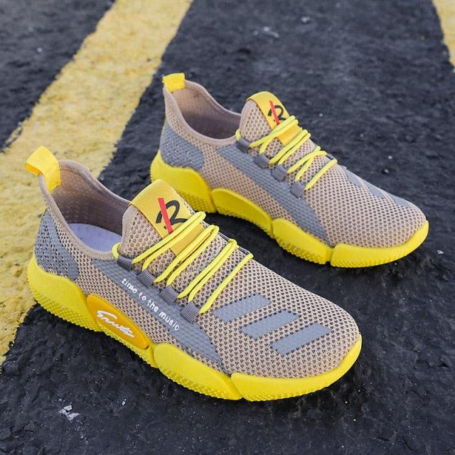 Men’s Lightweight Slip-On Running Shoes – Breathable Summer Athletic Sneakers