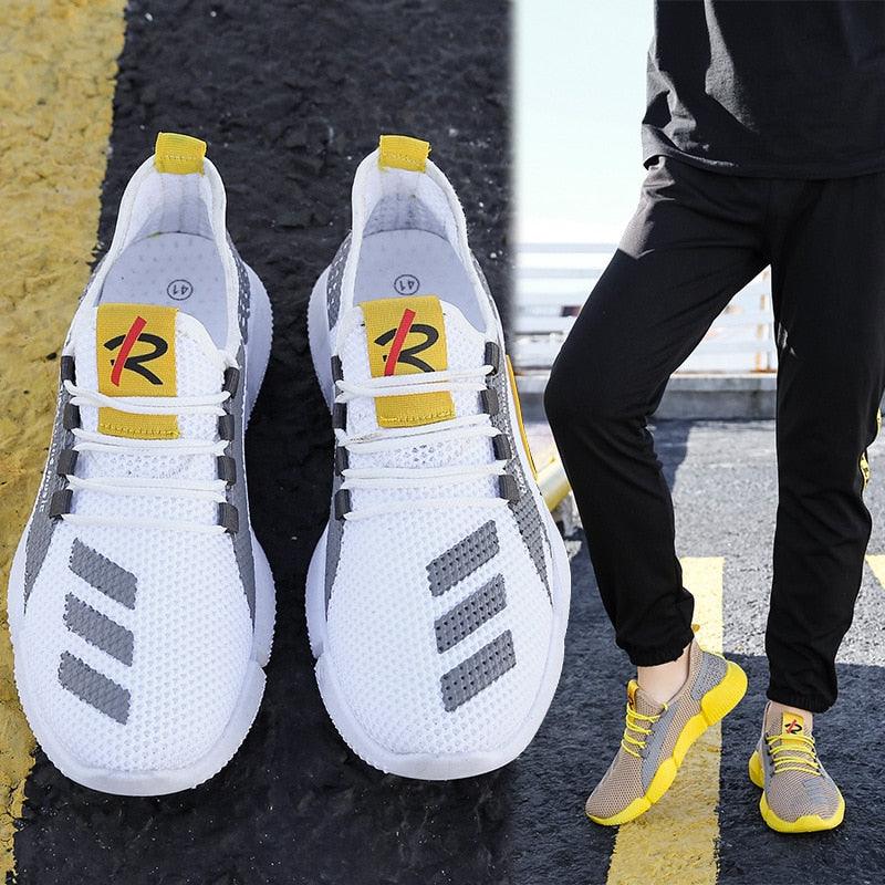 Men’s Lightweight Slip-On Running Shoes – Breathable Summer Athletic Sneakers
