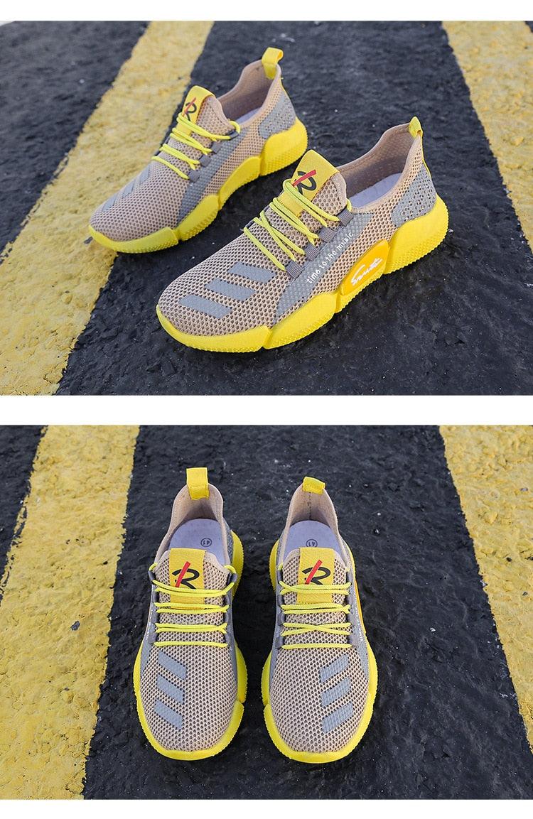 Men’s Lightweight Slip-On Running Shoes – Breathable Summer Athletic Sneakers