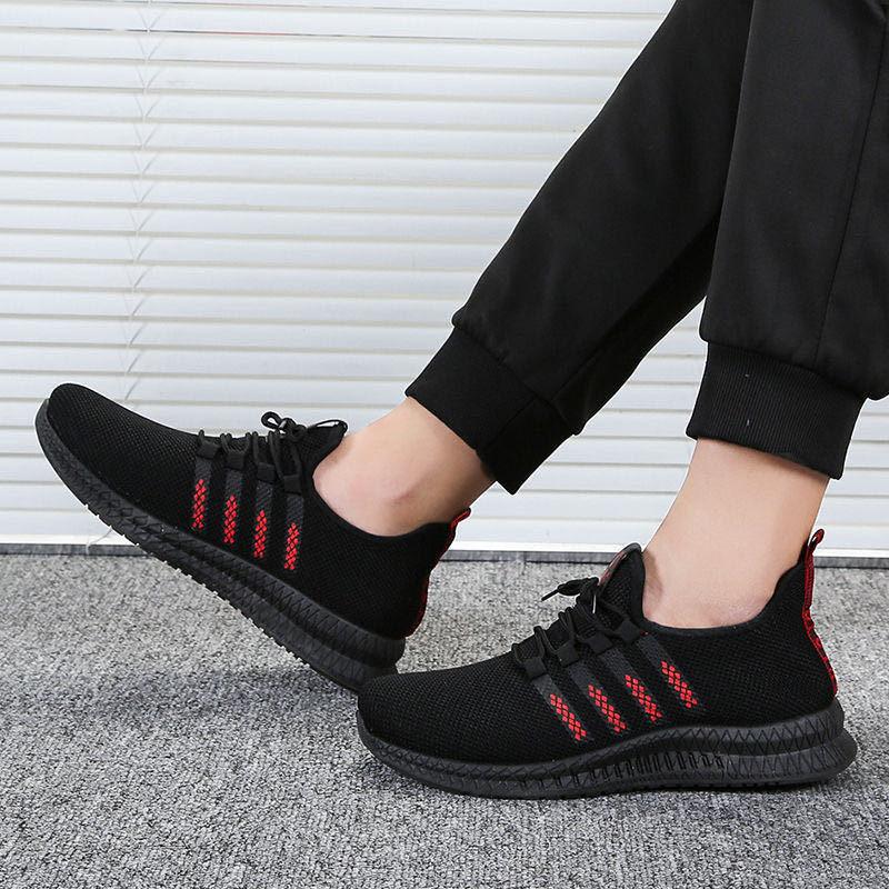 Men’s Lightweight Slip-On Running Shoes – Breathable Summer Athletic Sneakers