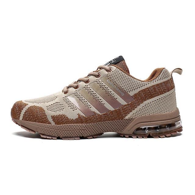 Men’s Air Cushion Lace-Up Running Sneakers – Breathable Athletic Shoes