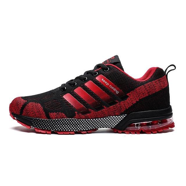 Men’s Air Cushion Lace-Up Running Sneakers – Breathable Athletic Shoes