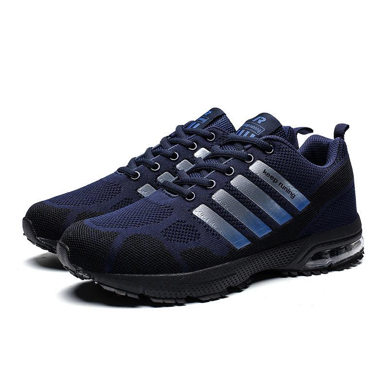 Men’s Air Cushion Lace-Up Running Sneakers – Breathable Athletic Shoes