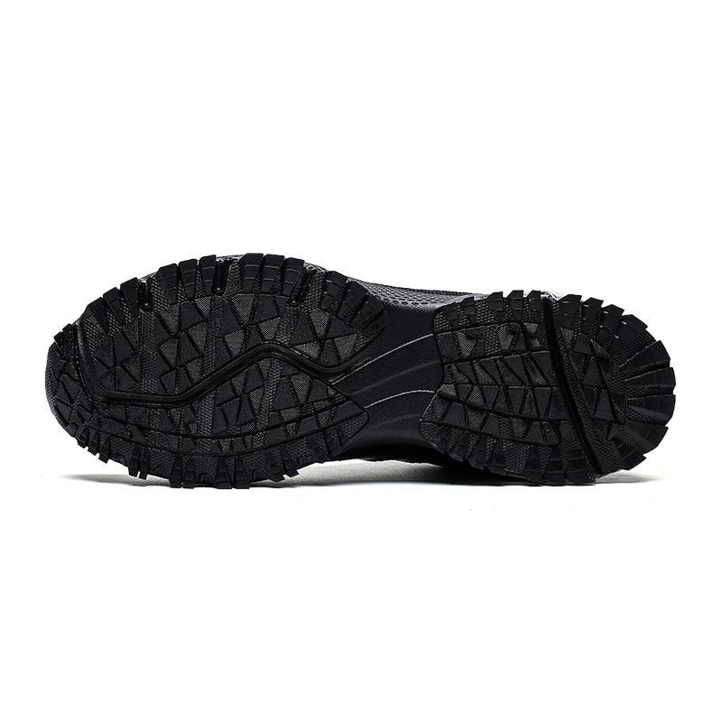 Men’s Air Cushion Lace-Up Running Sneakers – Breathable Athletic Shoes