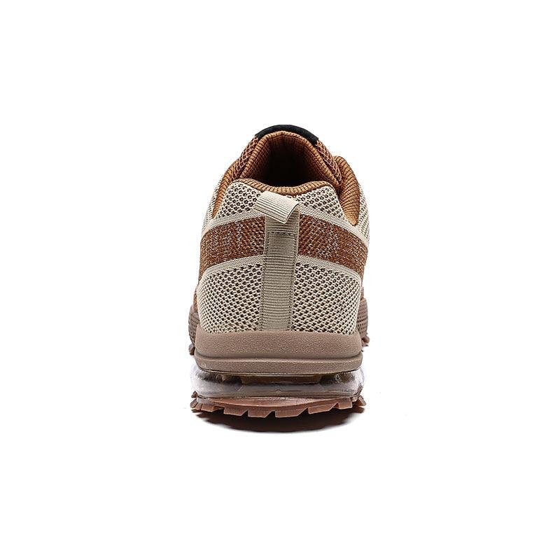 Men’s Air Cushion Lace-Up Running Sneakers – Breathable Athletic Shoes