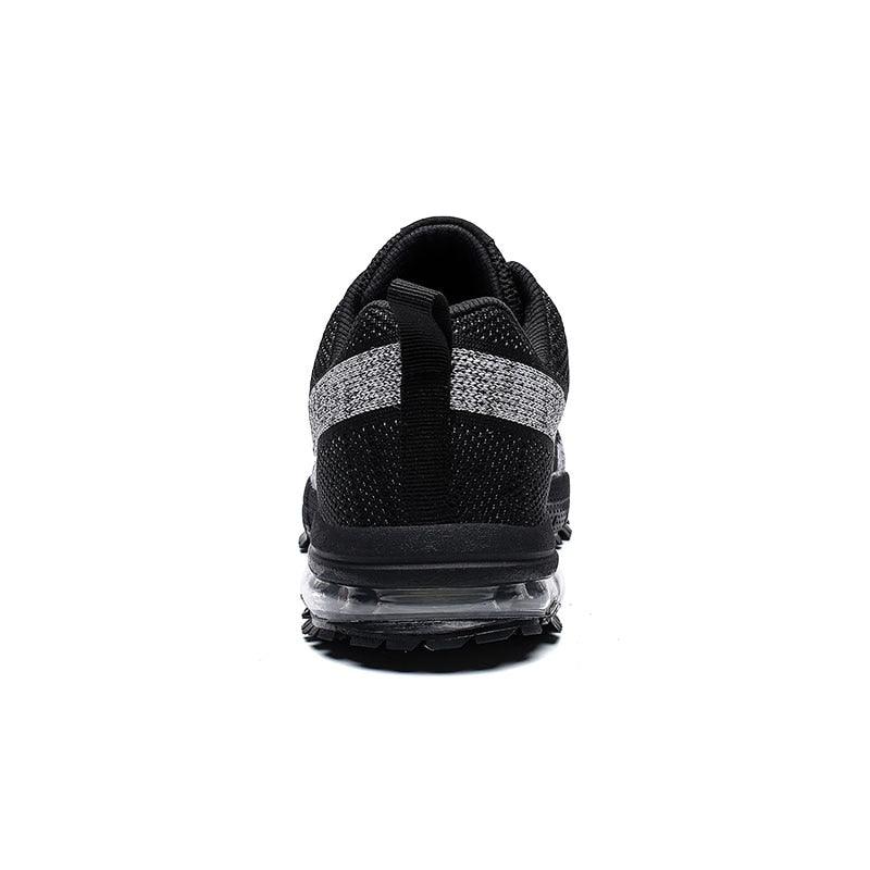 Men’s Air Cushion Lace-Up Running Sneakers – Breathable Athletic Shoes