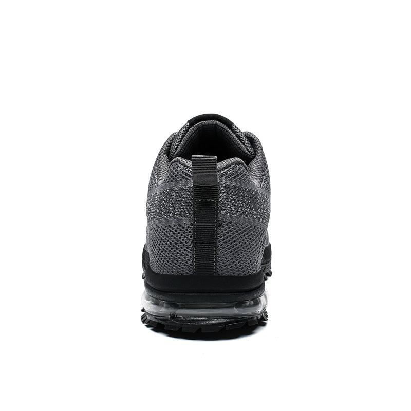 Men’s Air Cushion Lace-Up Running Sneakers – Breathable Athletic Shoes