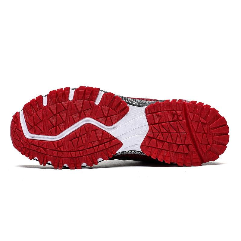 Men’s Air Cushion Lace-Up Running Sneakers – Breathable Athletic Shoes