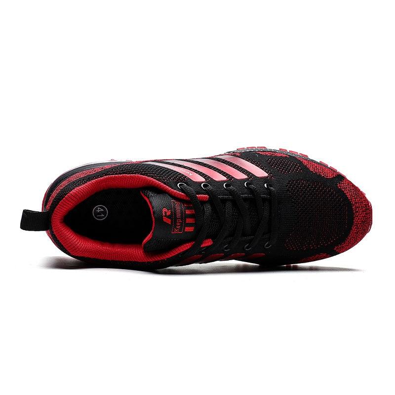 Men’s Air Cushion Lace-Up Running Sneakers – Breathable Athletic Shoes