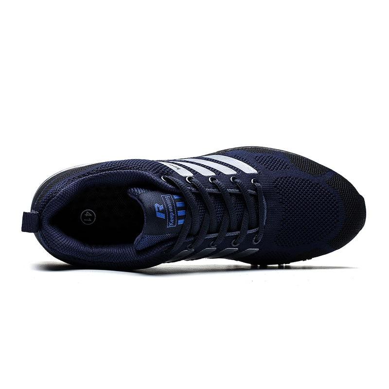 Men’s Air Cushion Lace-Up Running Sneakers – Breathable Athletic Shoes