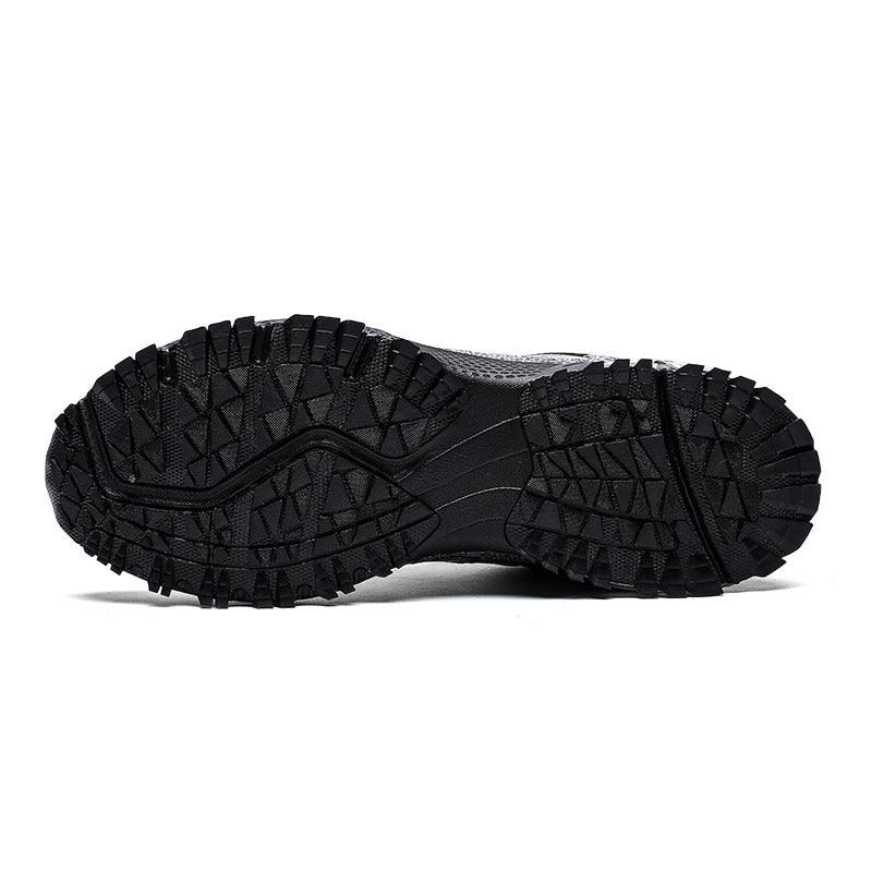Men’s Air Cushion Lace-Up Running Sneakers – Breathable Athletic Shoes
